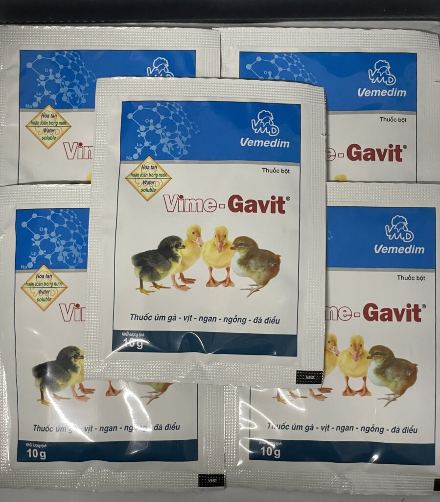 Thuốc úm gà con - Tìm hiểu công dụng và cách dùng chuẩn  8 Thuốc úm Vime – Gavit dùng được cho cả vịt cùng một vài loại gia cầm khác